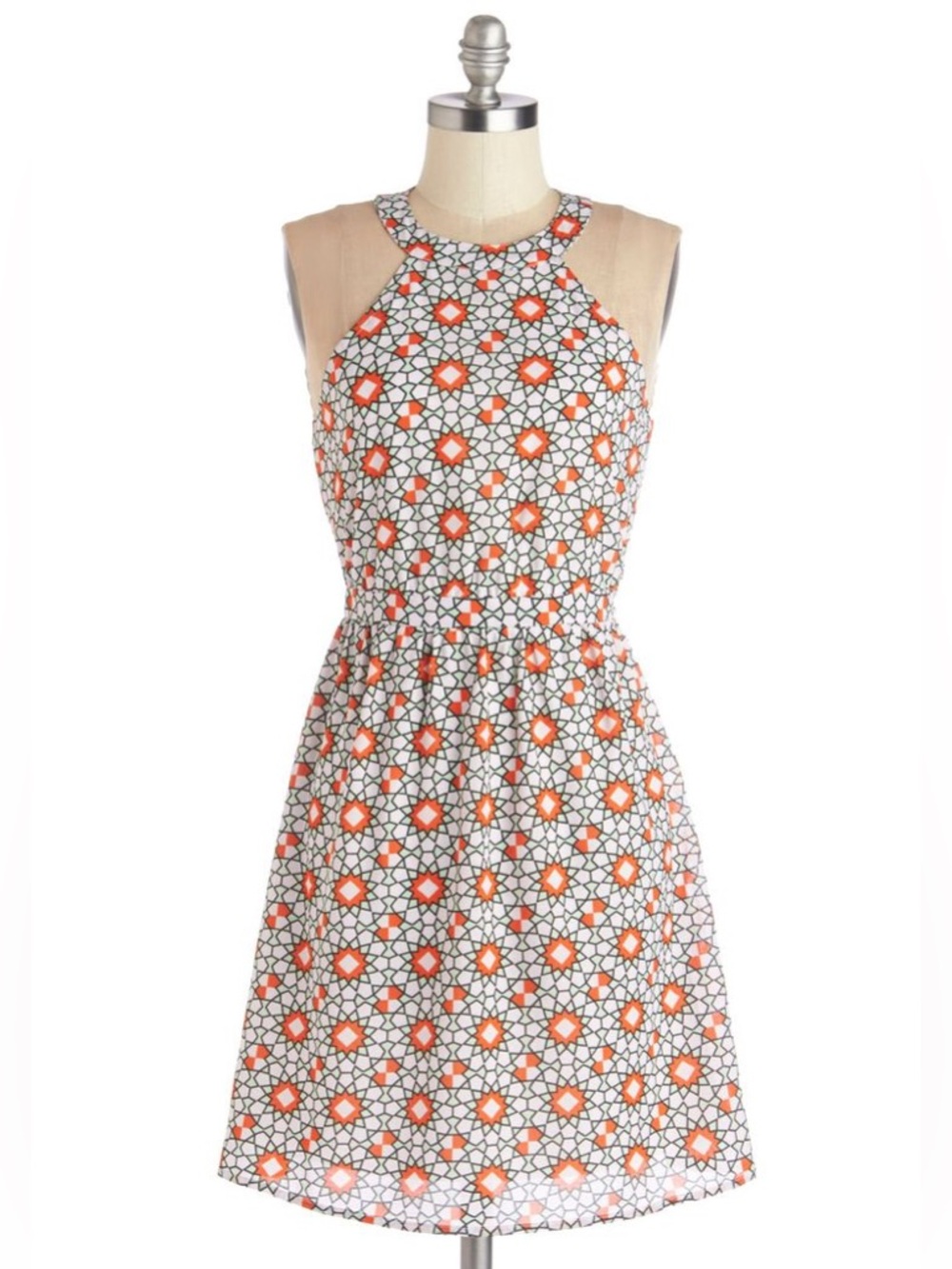 Anthropologie’s Tulle Fit & Flare Dress With A Sleeveless Halter Neckline Size L